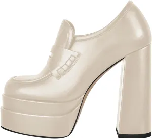 Double Platforms Chunky High Heel Loafers Pumps