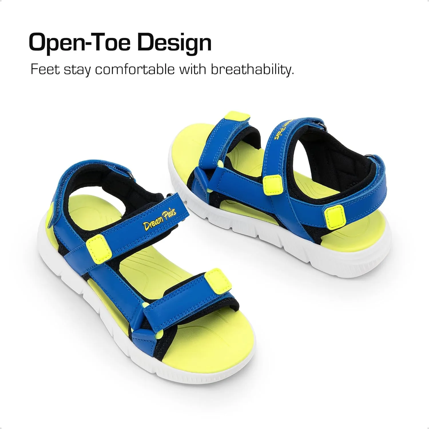 DREAM PAIRS Boys Girls Sandals Kids Athletic Summer Water Open Toe Shoes for Little/Big Kid