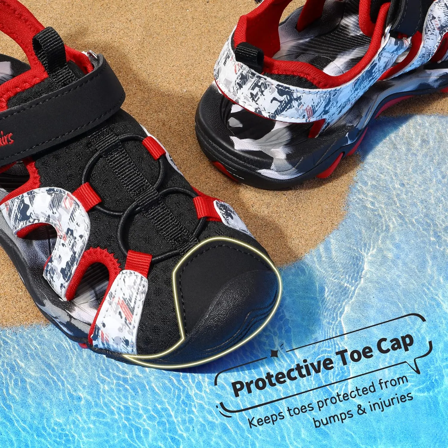 DREAM PAIRS Boys Girls Summer Outdoor Athletic Sport Sandals for Little/Big Kid