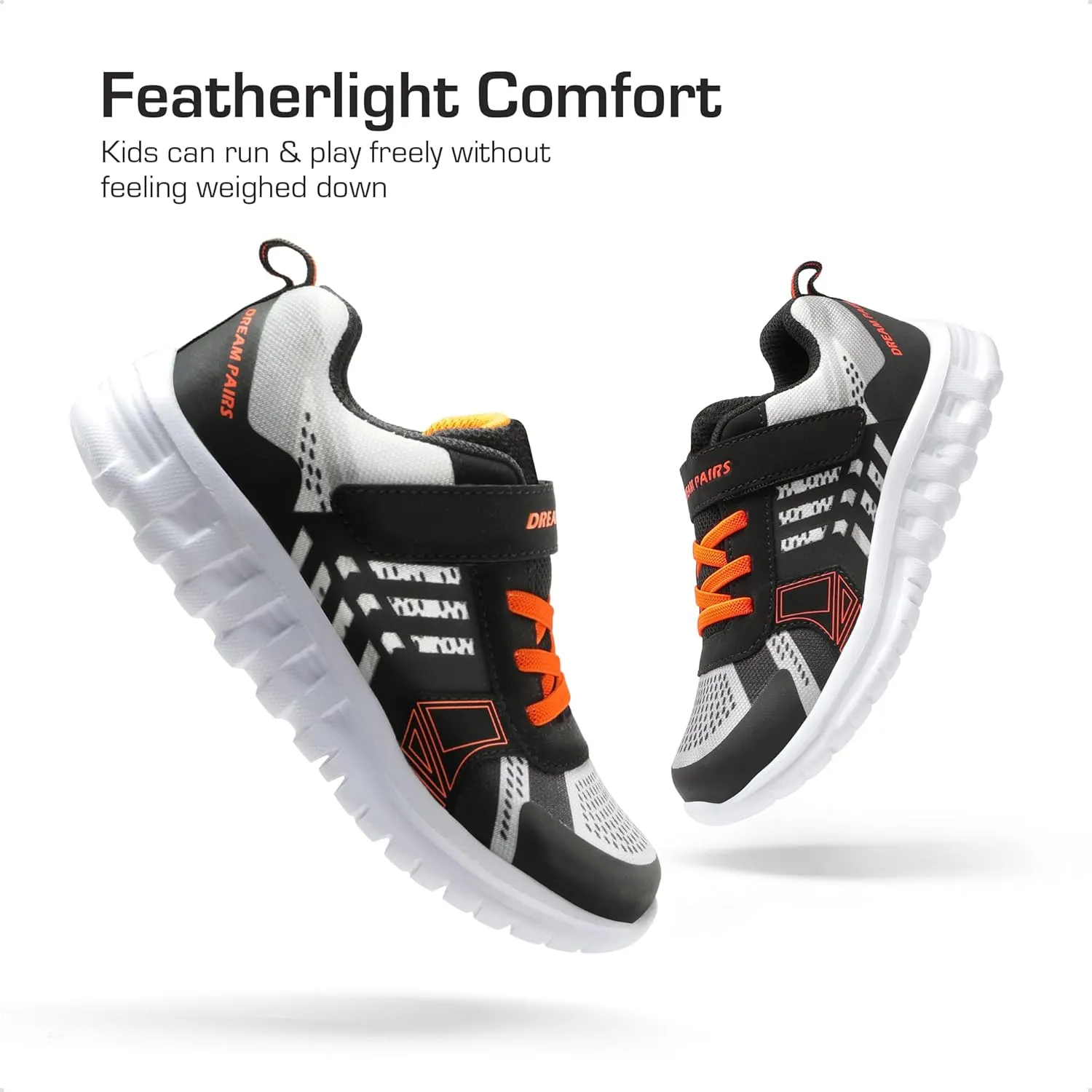 DREAM PAIRS Girls Boys Shoes Kids Tennis EZ-Ons Quicksteps School Sneakers Breathable Running Athletic Shoes