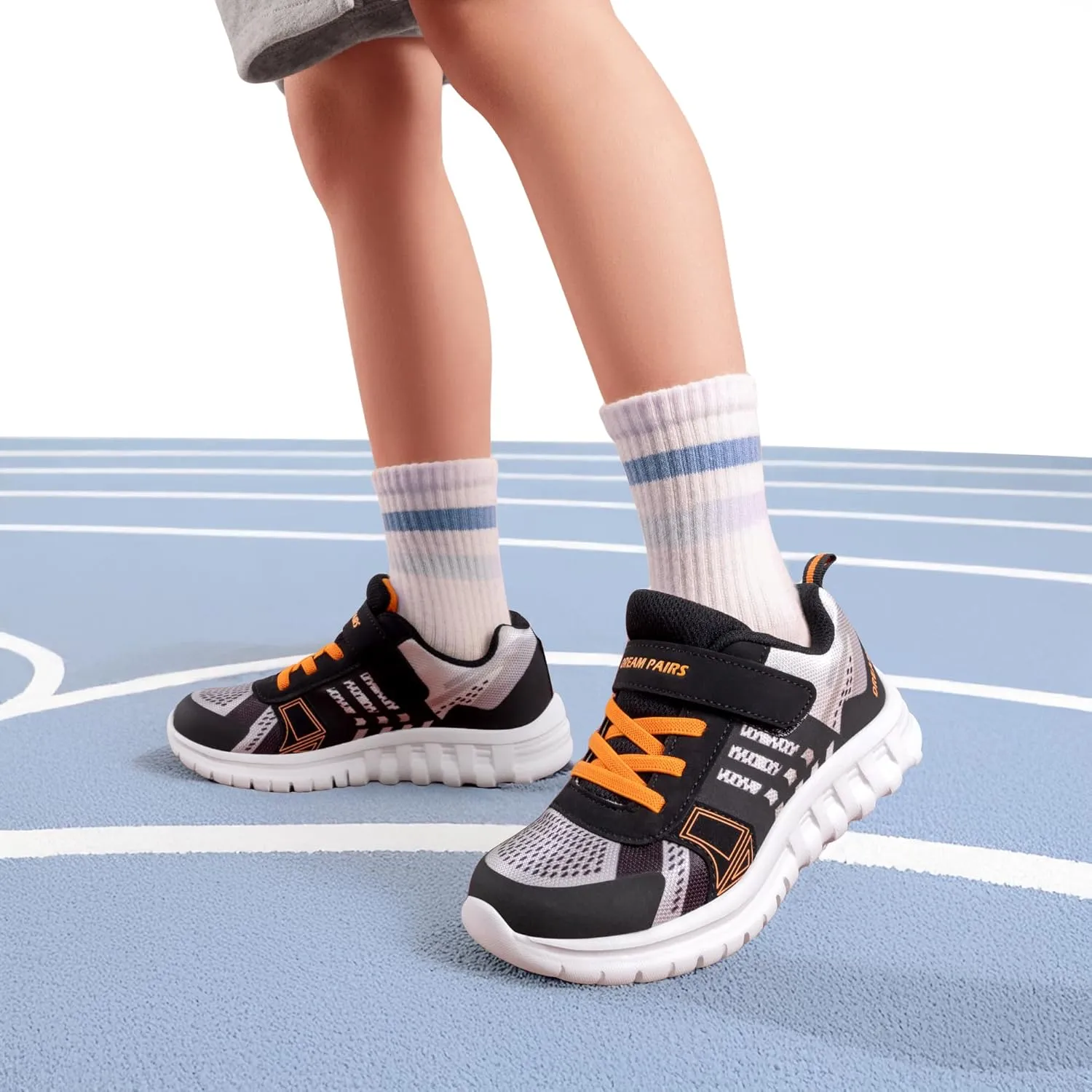 DREAM PAIRS Girls Boys Shoes Kids Tennis EZ-Ons Quicksteps School Sneakers Breathable Running Athletic Shoes