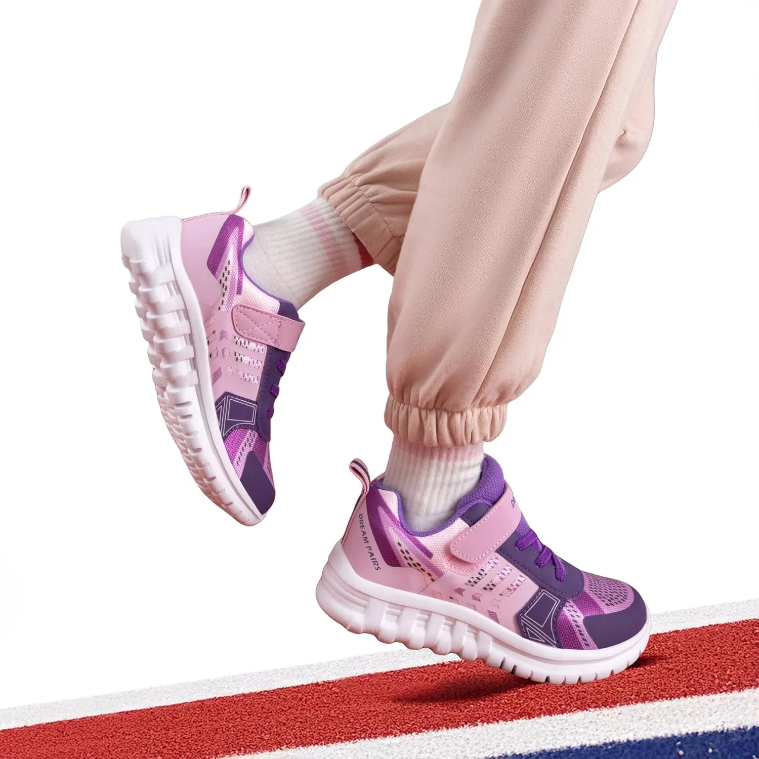 DREAM PAIRS Girls Boys Shoes Kids Tennis EZ-Ons Quicksteps School Sneakers Breathable Running Athletic Shoes
