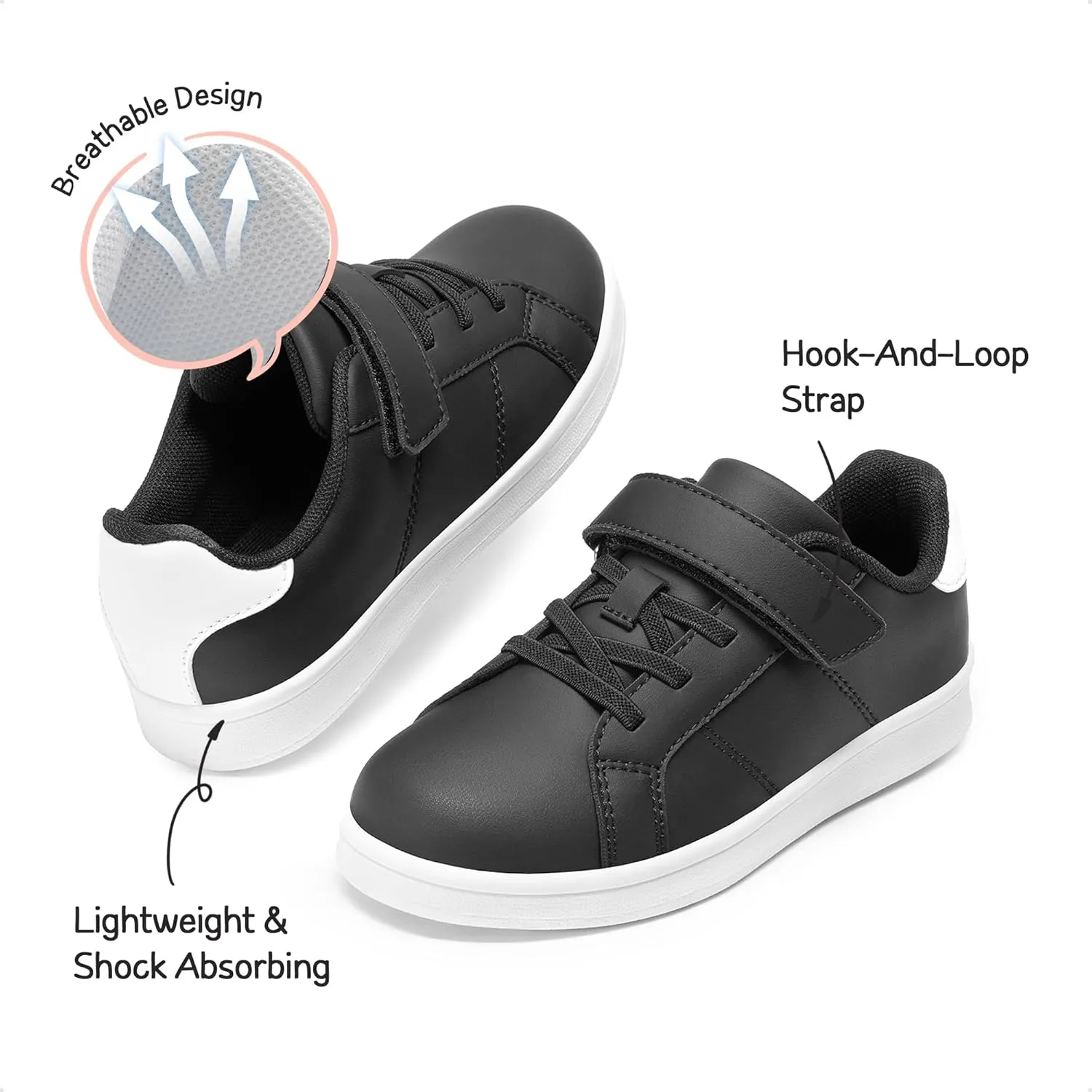 DREAM PAIRS Girls Boys Sneakers Tennis School Shoes Casual Walking Storybook Footwear for Little/Big Kids