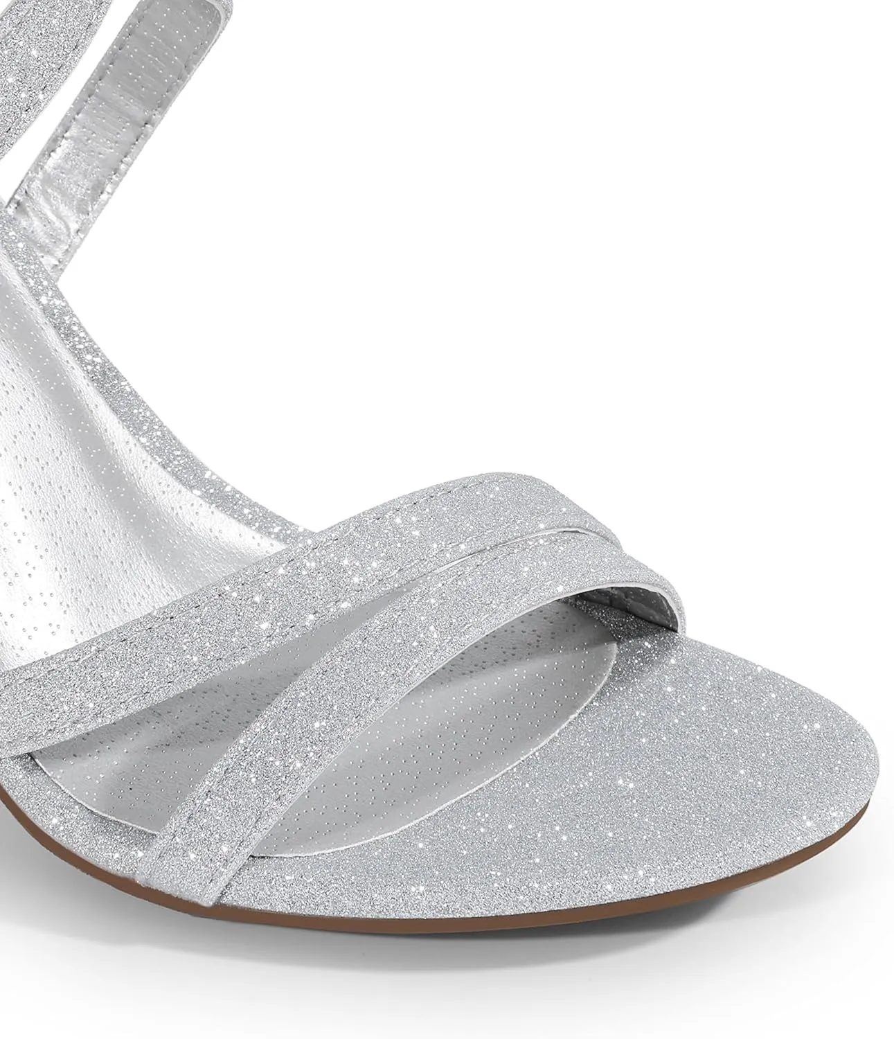 DREAM PAIRS Womens Chunky Heels 4 inch High Multi Strap Soft Comfort Block Heeled Sandals for Prom Dancing Wedding