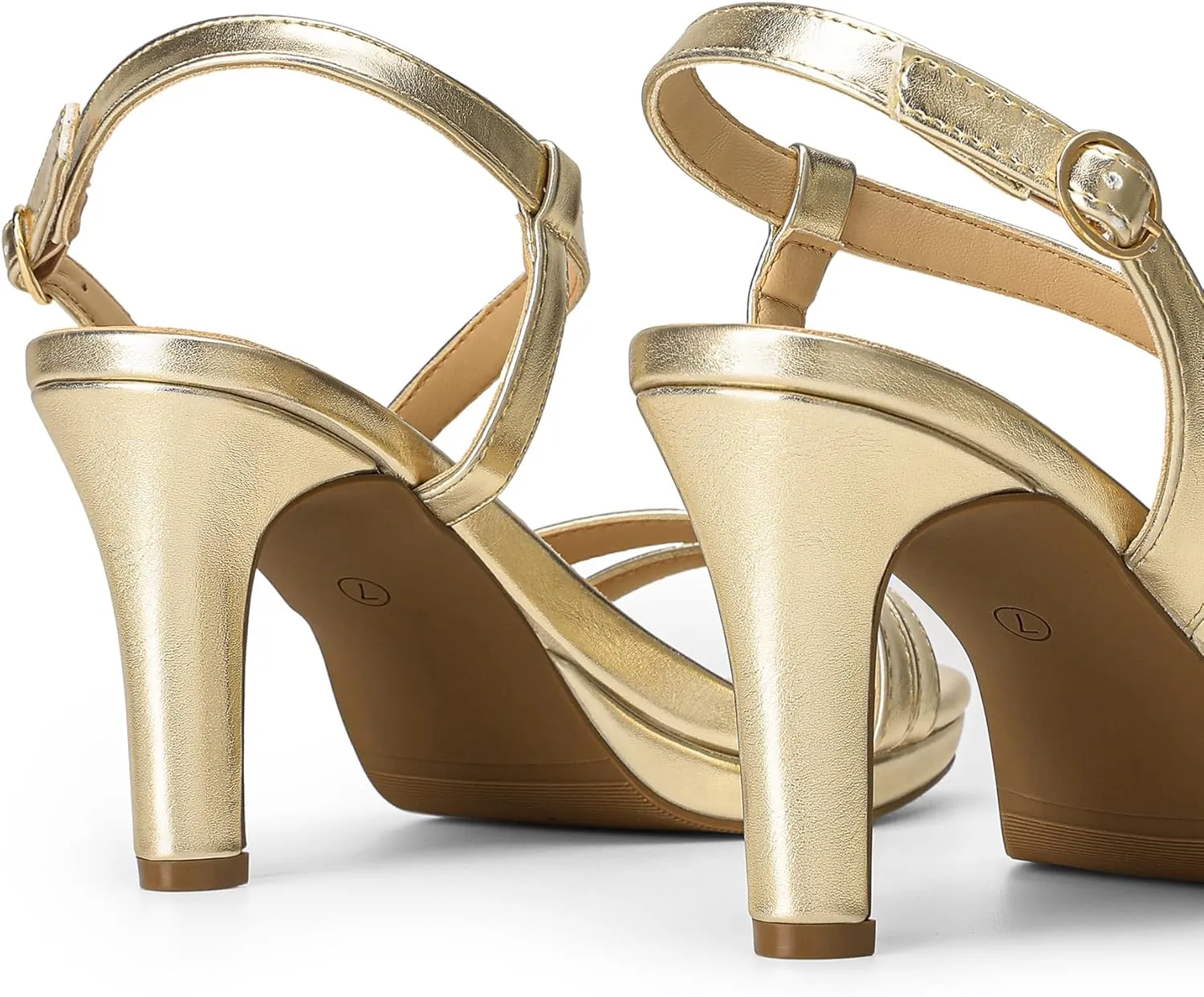 DREAM PAIRS Women's Platform Strappy Heels High Heeled Sandals Open Toe Comfortable Dressy Shoes with Adjustable Ankle Strap