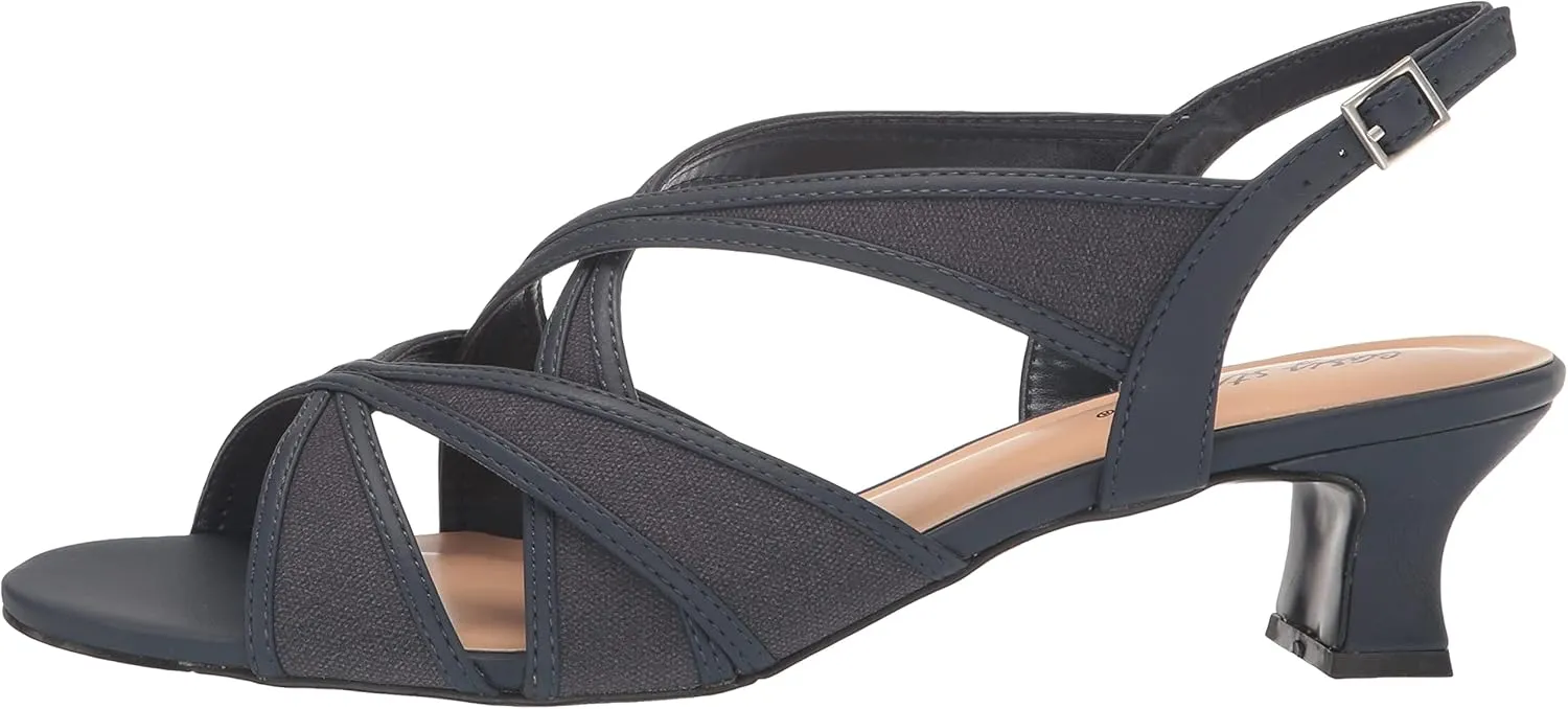 Easy Street Womens Tristen Mesh Inset Dress Sandals