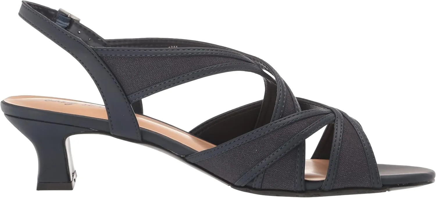 Easy Street Womens Tristen Mesh Inset Dress Sandals