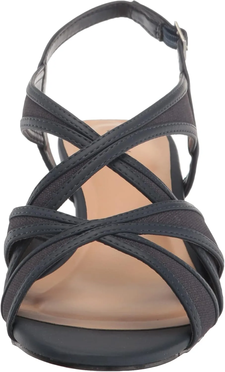Easy Street Womens Tristen Mesh Inset Dress Sandals