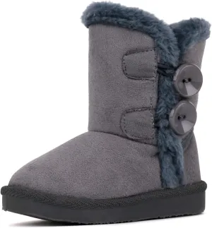 Femizee Girls Boys Warm Winter Boots Kids Outdoor Snow Boots(Toddler/Little Kid)