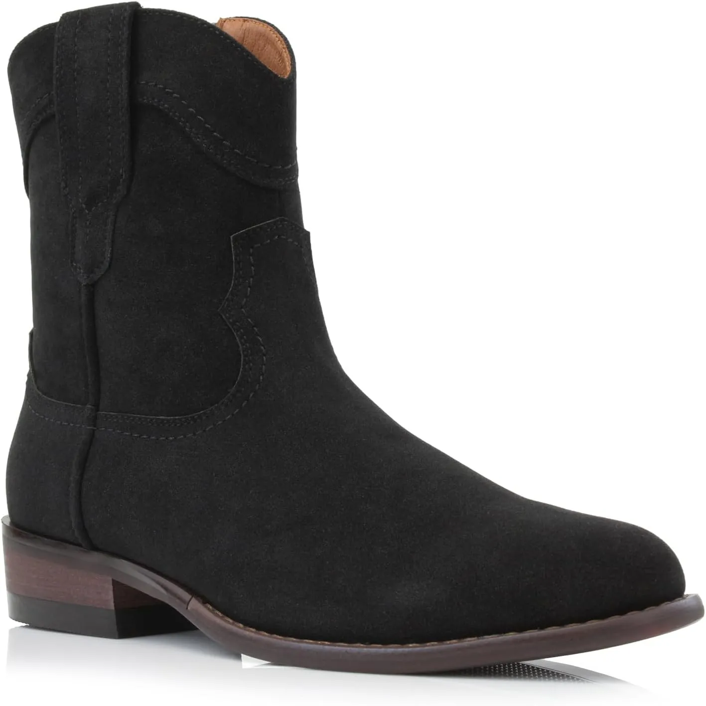 Ferro Aldo Alejandro MFA606326 Mens Memory Foam Casual High Western Buckle Strap Ankle Dress Boots