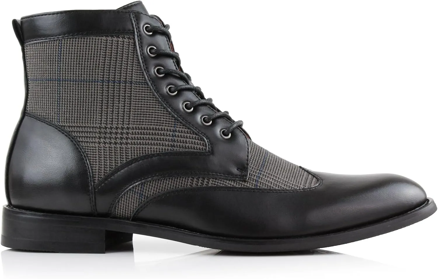 Ferro Aldo Gideon MFA806087 Men's Wing-Tip Plaid Dress Boots