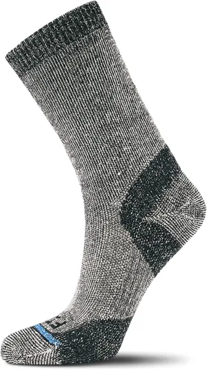 FITS Medium Rugged Crew Socks For Men and Women, Merino Wool, Breathable, Odor-Resistant, Durable, Whole Foot Comfort