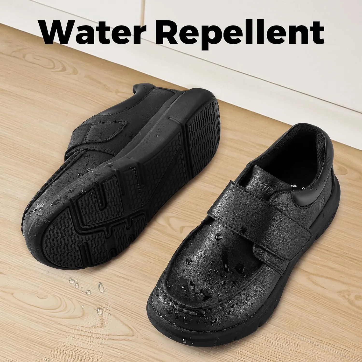 FitVille Wide Diabetic Walking Shoes for Men Leather Oxford Shoes Comfortable Dress Business Casual Shoes Sneakers for All-Day Comfort