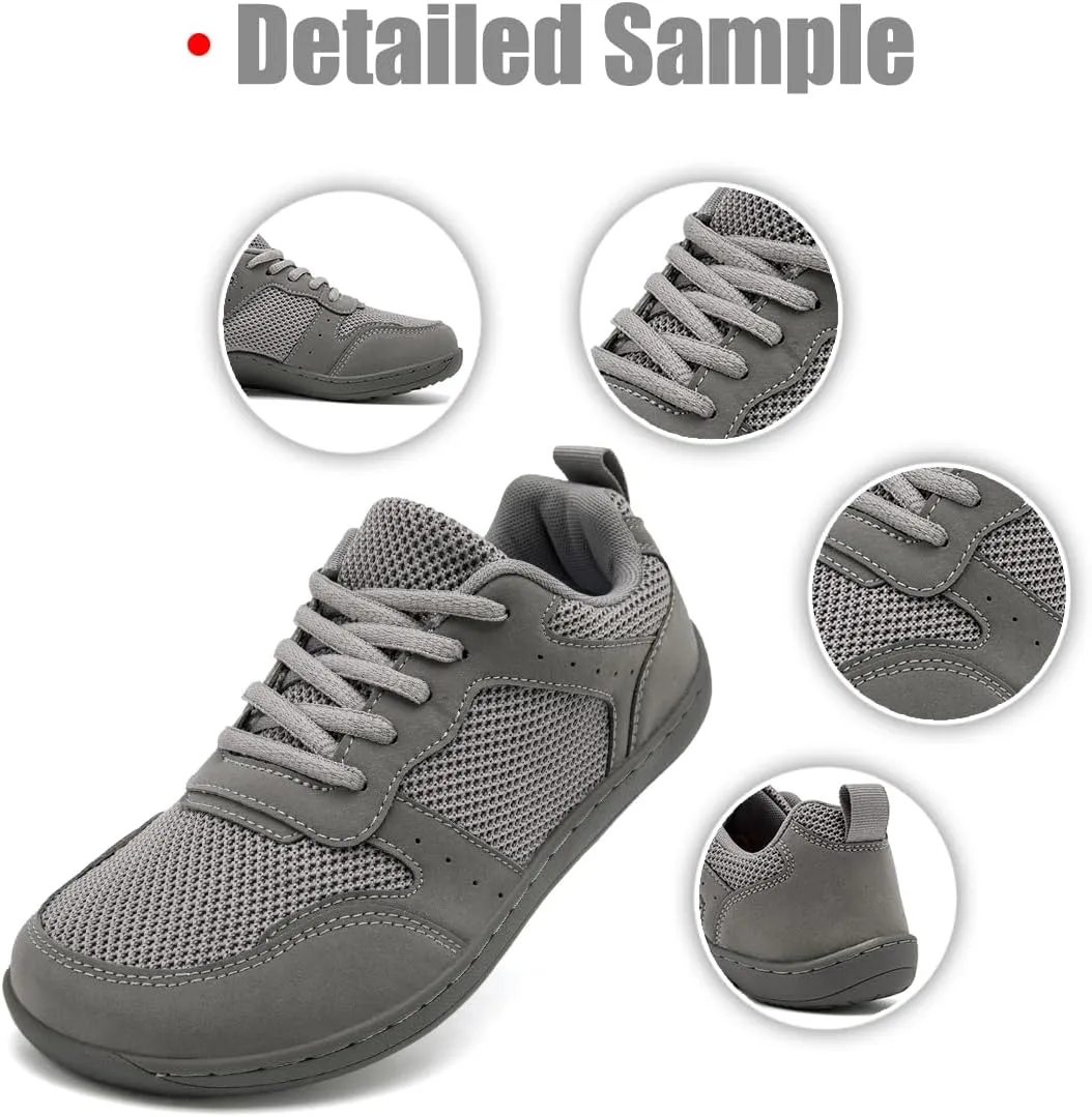 FUJEAK Barefoot Shoes Women Sneakers Walking Wide Toe Box Shoes Women Minimalist Zero Drop Shoe Breathable Fashion Sneakers Width Casual