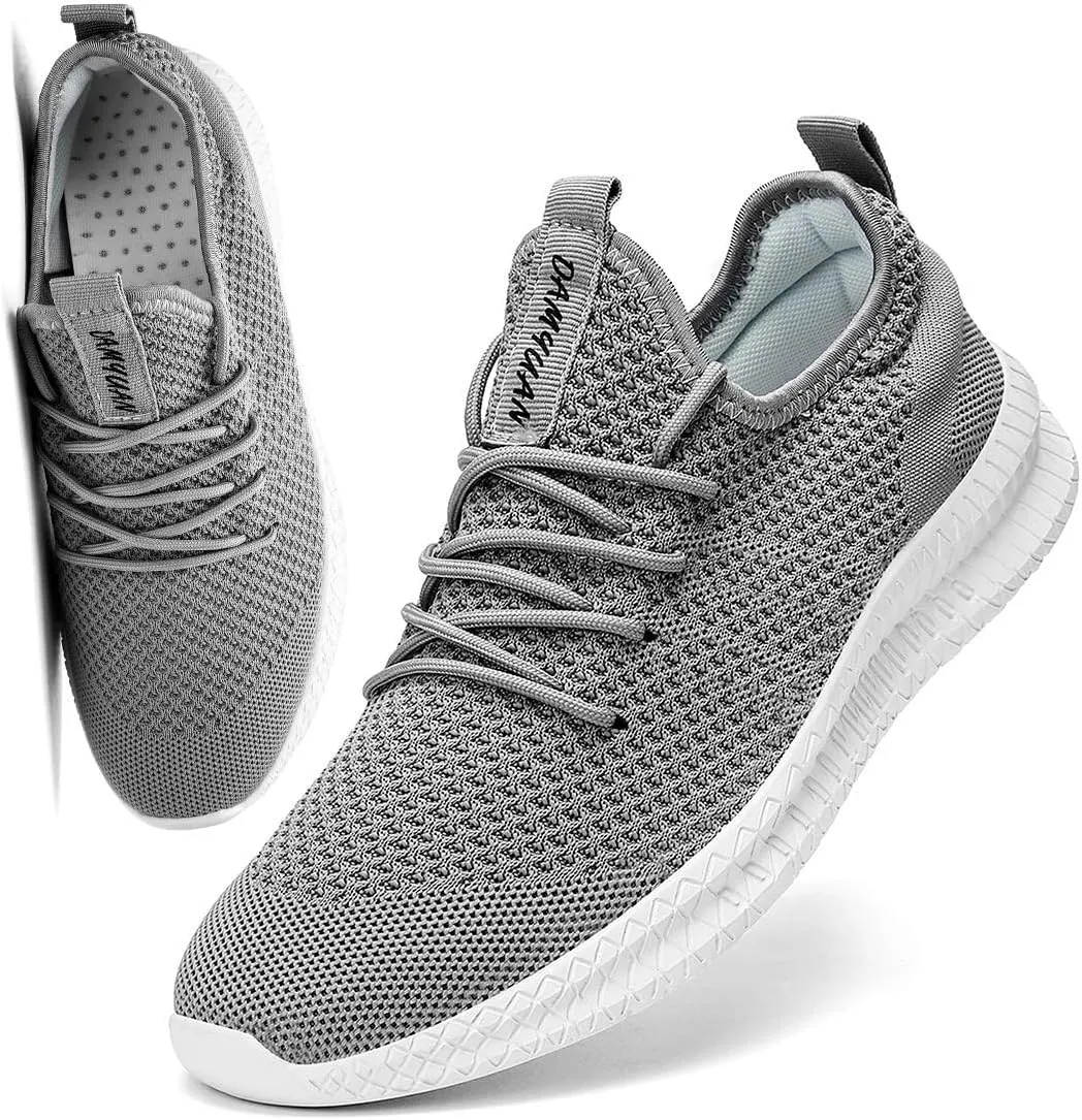 FUJEAK Men Running Shoes Men Casual Breathable Walking Shoes Sport Athletic Sneakers Gym Tennis Slip On Comfortable Lightweight Shoes