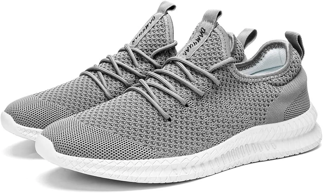 FUJEAK Men Running Shoes Men Casual Breathable Walking Shoes Sport Athletic Sneakers Gym Tennis Slip On Comfortable Lightweight Shoes
