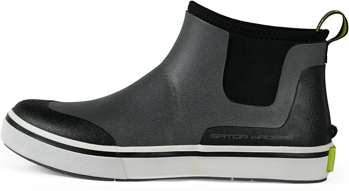 Gator Waders Men's Air Mesh Camp Boots - Durable Breathable Slip-Resistant Waterproof Ankle High Boots for Camping & Fishing