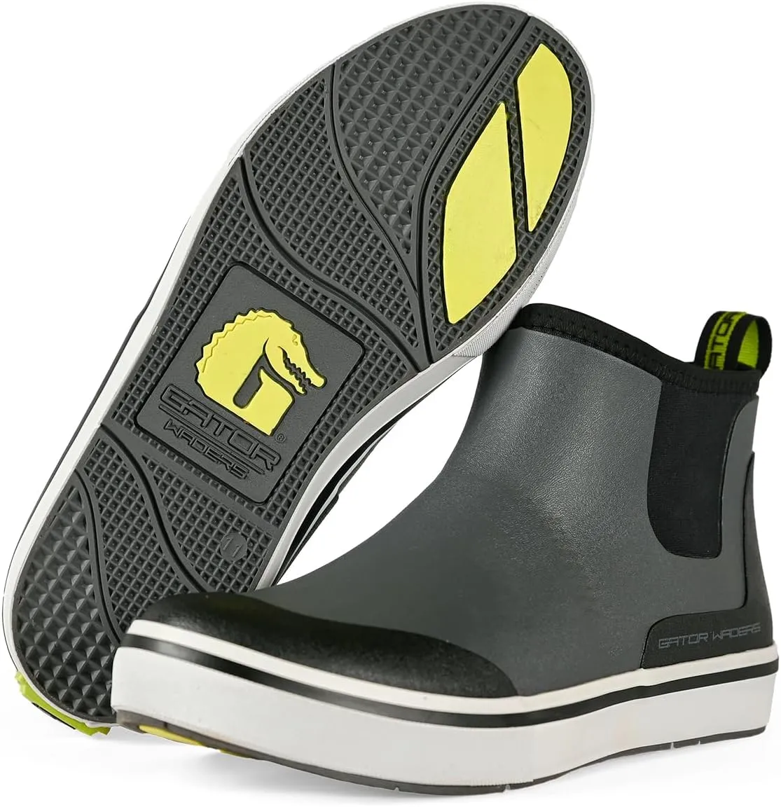 Gator Waders Men's Air Mesh Camp Boots - Durable Breathable Slip-Resistant Waterproof Ankle High Boots for Camping & Fishing