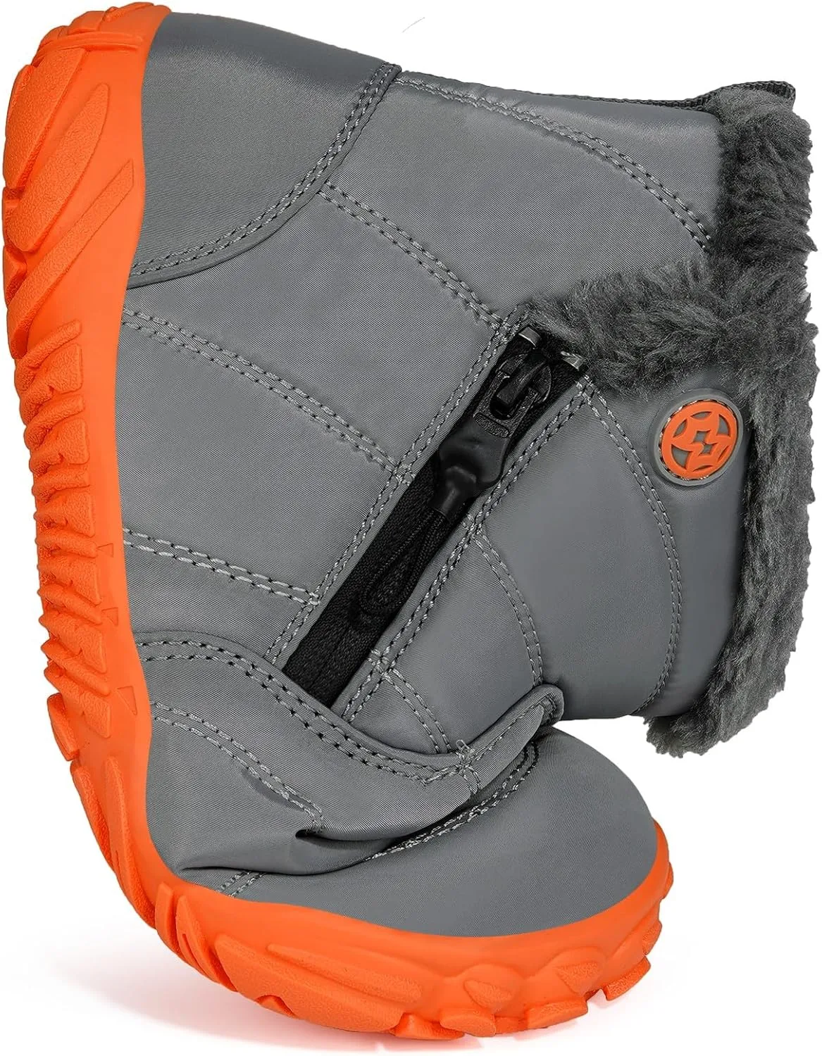 Girls Boys Barefoot Boots Shoes | Minimalist Little Kids/Big Kids Waterproof Ankle Winter Snow Boots | Zero Drop Sole | Wide Toe Box | Slip Resistant