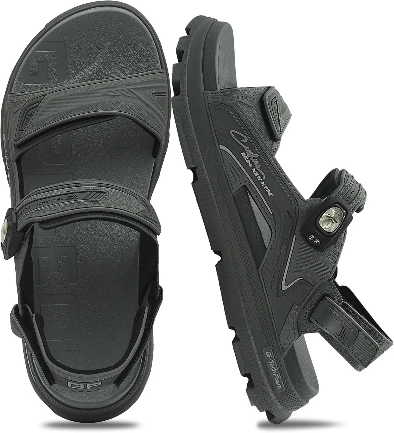 Gold Pigeon Shoes EVA Anti-Fatigue Thick Cushion Sandals Easy SNAP LOCK Closure