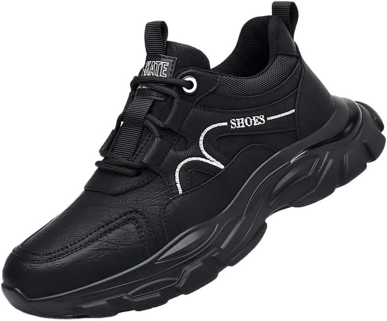 Handcrafted Men's Brogue Style Leather Sneakers for Semi-Formal Occasions with Breathable Cushioned Insole and Rubber Sole