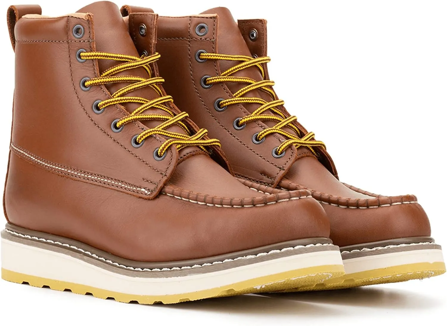HANDPOINT Men's Stylish Classic 6"-8" SureTrack Soft Toe EH Full Grain Leather Slip Resistant Durable Breathable Work Boot 84994-86994