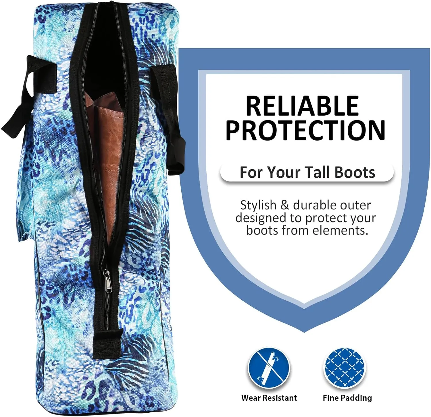 Harrison Howard Tall Boot Carry Bag Protect Rider Boots for Shows Competition Travel Long-lasting Boot Bag