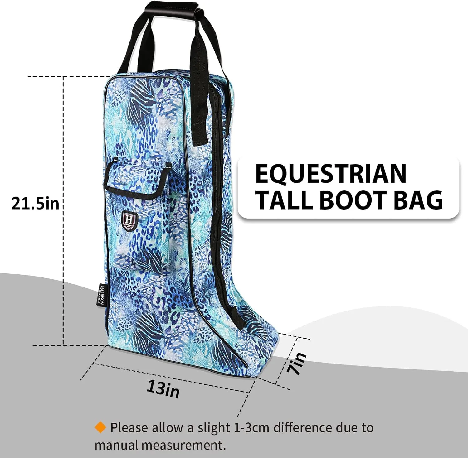 Harrison Howard Tall Boot Carry Bag Protect Rider Boots for Shows Competition Travel Long-lasting Boot Bag