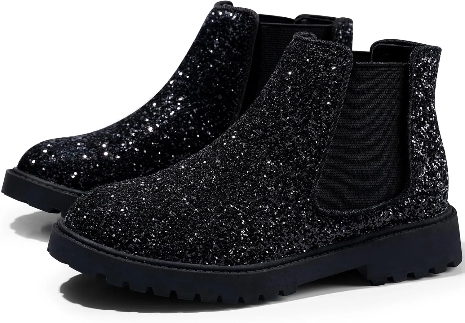 Harvest Land Girl Boots Kids Ankle Boots Warm Side Zipper Boots Low heel Short Booties Winter Snow Boots Anti-Slip Outdoor Shoes for Little Kids/Big Kids