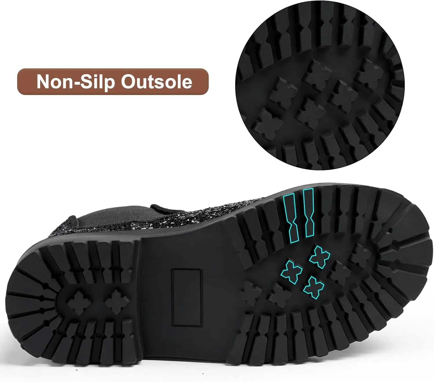 Harvest Land Girl Boots Kids Ankle Boots Warm Side Zipper Boots Low heel Short Booties Winter Snow Boots Anti-Slip Outdoor Shoes for Little Kids/Big Kids