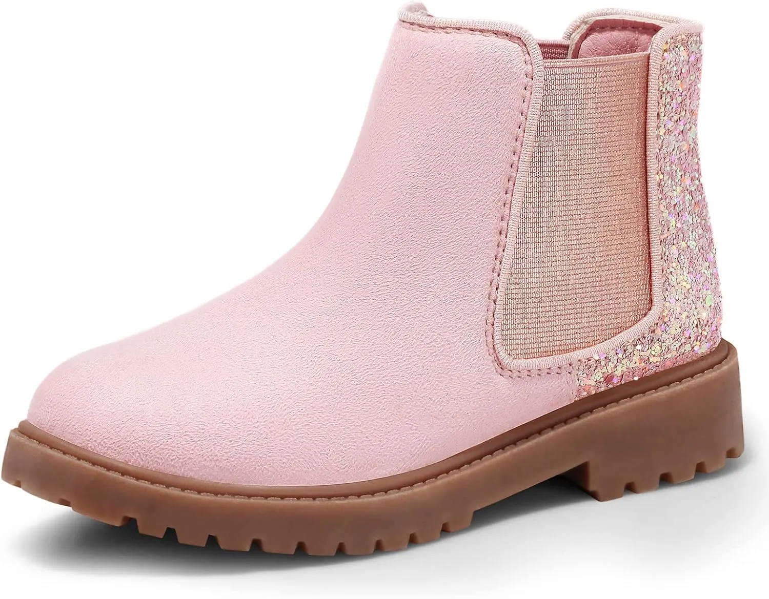 Harvest Land Girl Boots Kids Ankle Boots Warm Side Zipper Low Heel Short Booties Winter Anti-Slip Outdoor Shoes for Little Kids/Big Kids