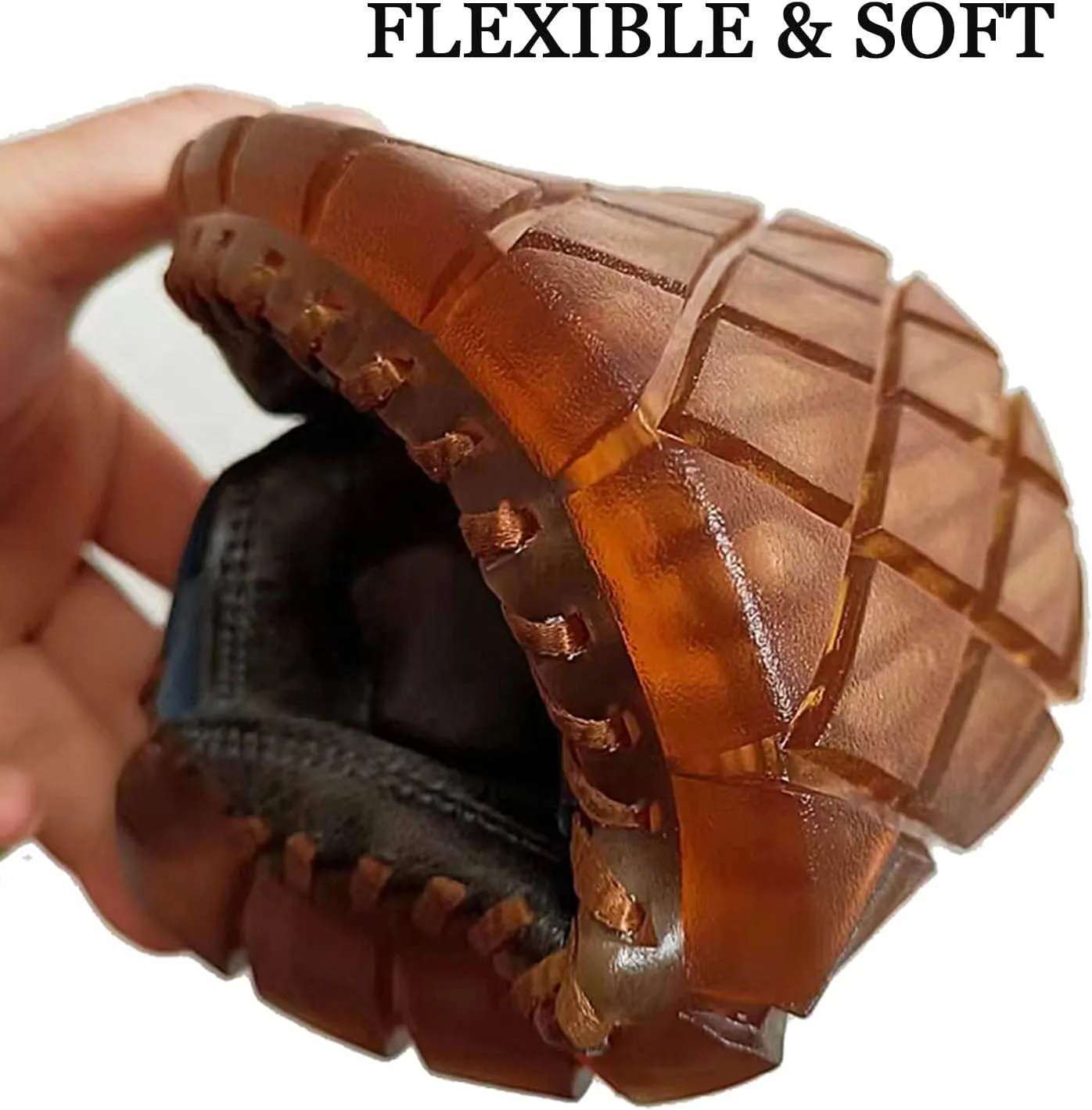 HESBITEUL Men's Sport Sandals Outdoor Hiking Sandals Closed Toe Leather Athletic Lightweight Trail Walking Casual Sandals Water Arch Support & Non-slipping Outsole