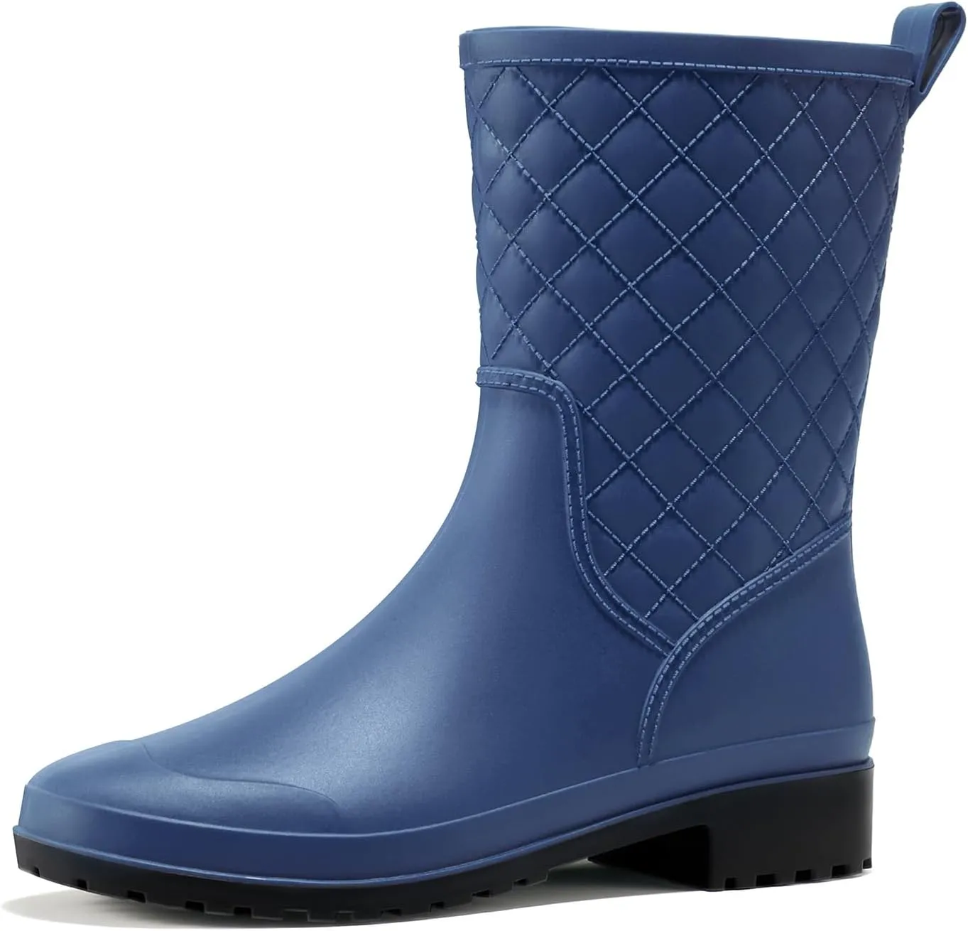 HISEA Rain Boots for Women, Lightweight Fashion Rubber Boots Mid Height Waterproof Garden Shoes Women's Rain Footwear