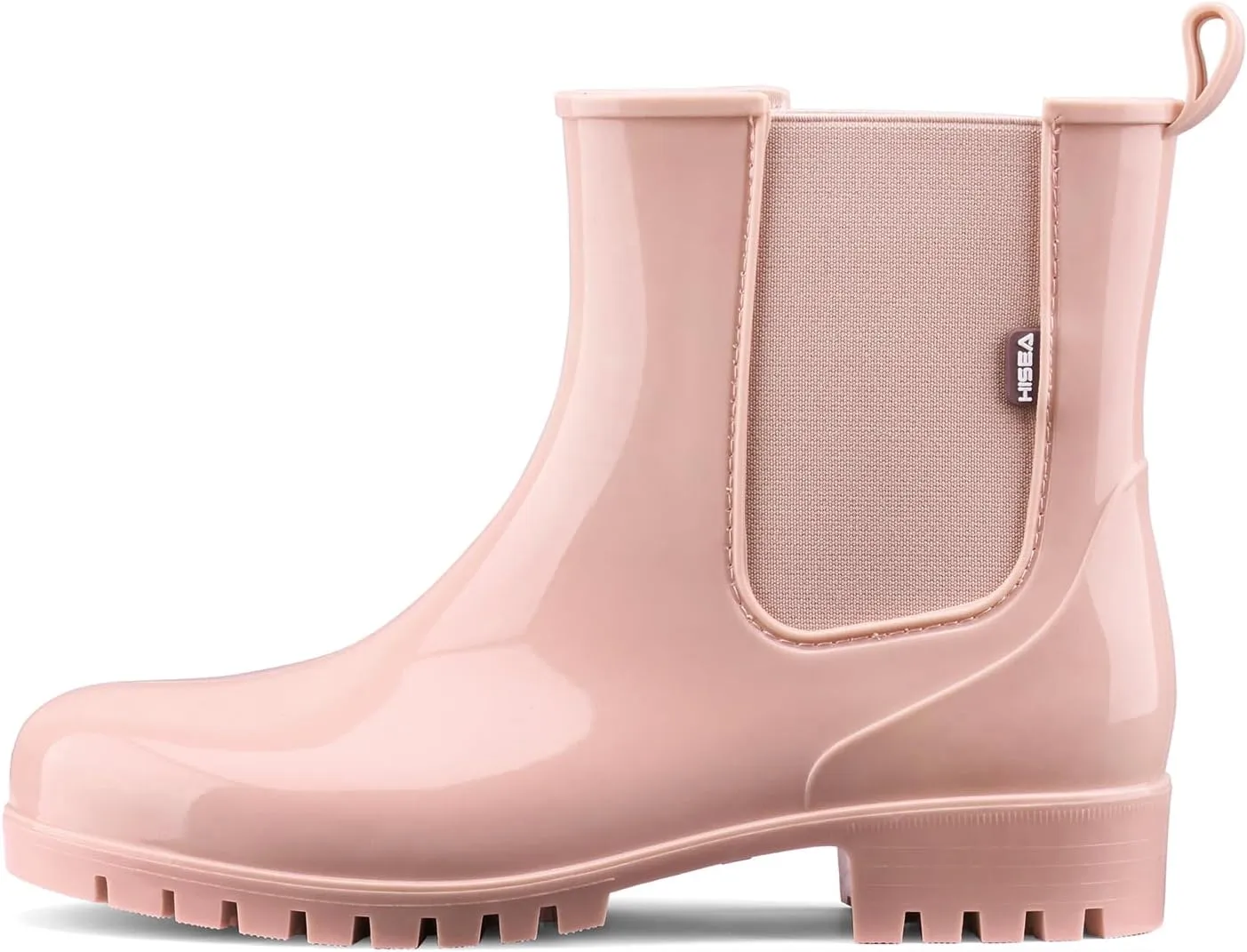 HISEA Short Rain Boots for Women Waterproof Garden Shoes Anti-Slipping Ankle Chelsea Rainboots for Ladies with Comfort Insole Lightweight Stylish Rubber Rain Shoes Outdoor Work Booties