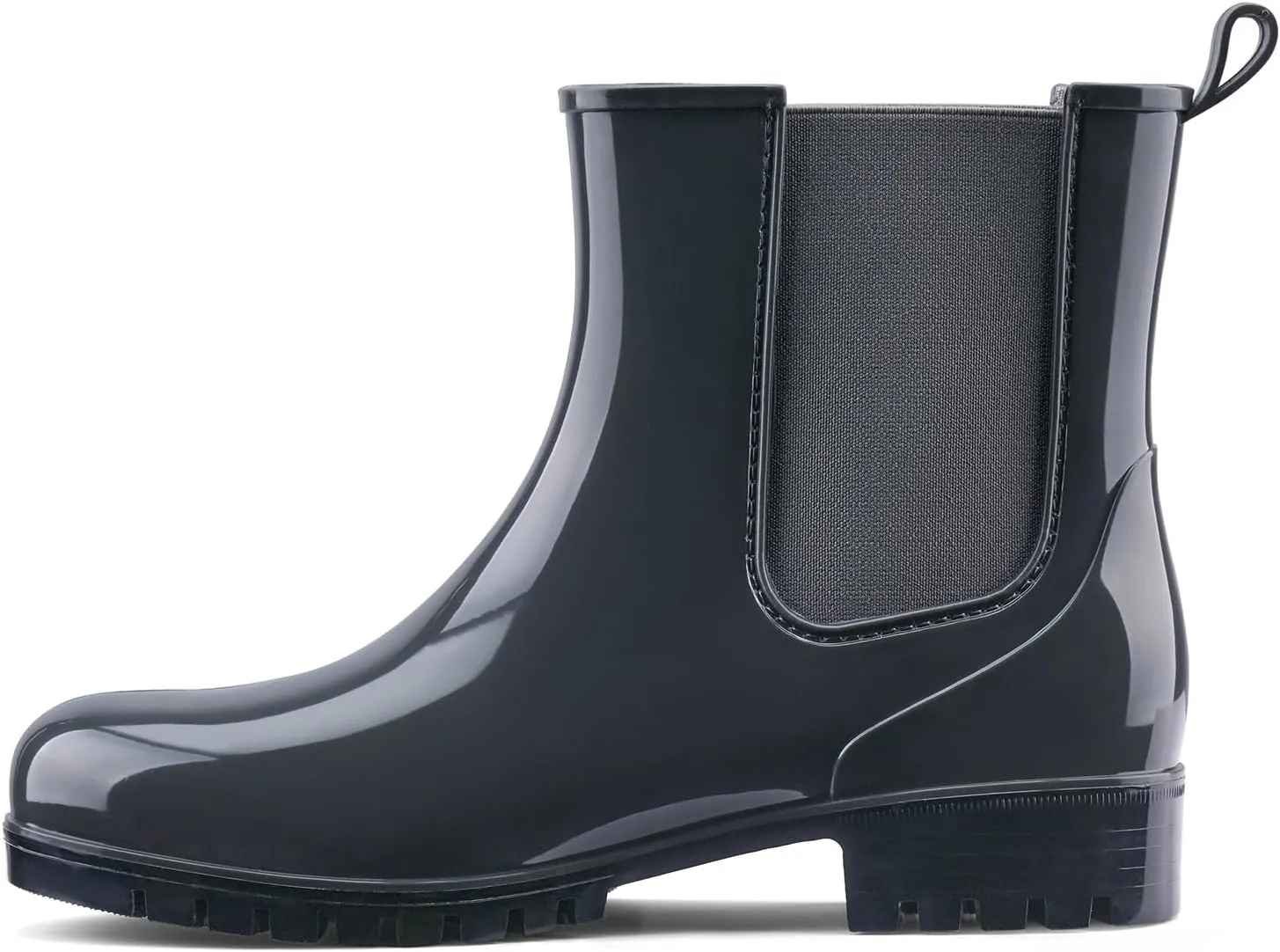 HISEA Short Rain Boots for Women Waterproof Garden Shoes Anti-Slipping Ankle Chelsea Rainboots for Ladies with Comfort Insole Lightweight Stylish Rubber Rain Shoes Outdoor Work Booties
