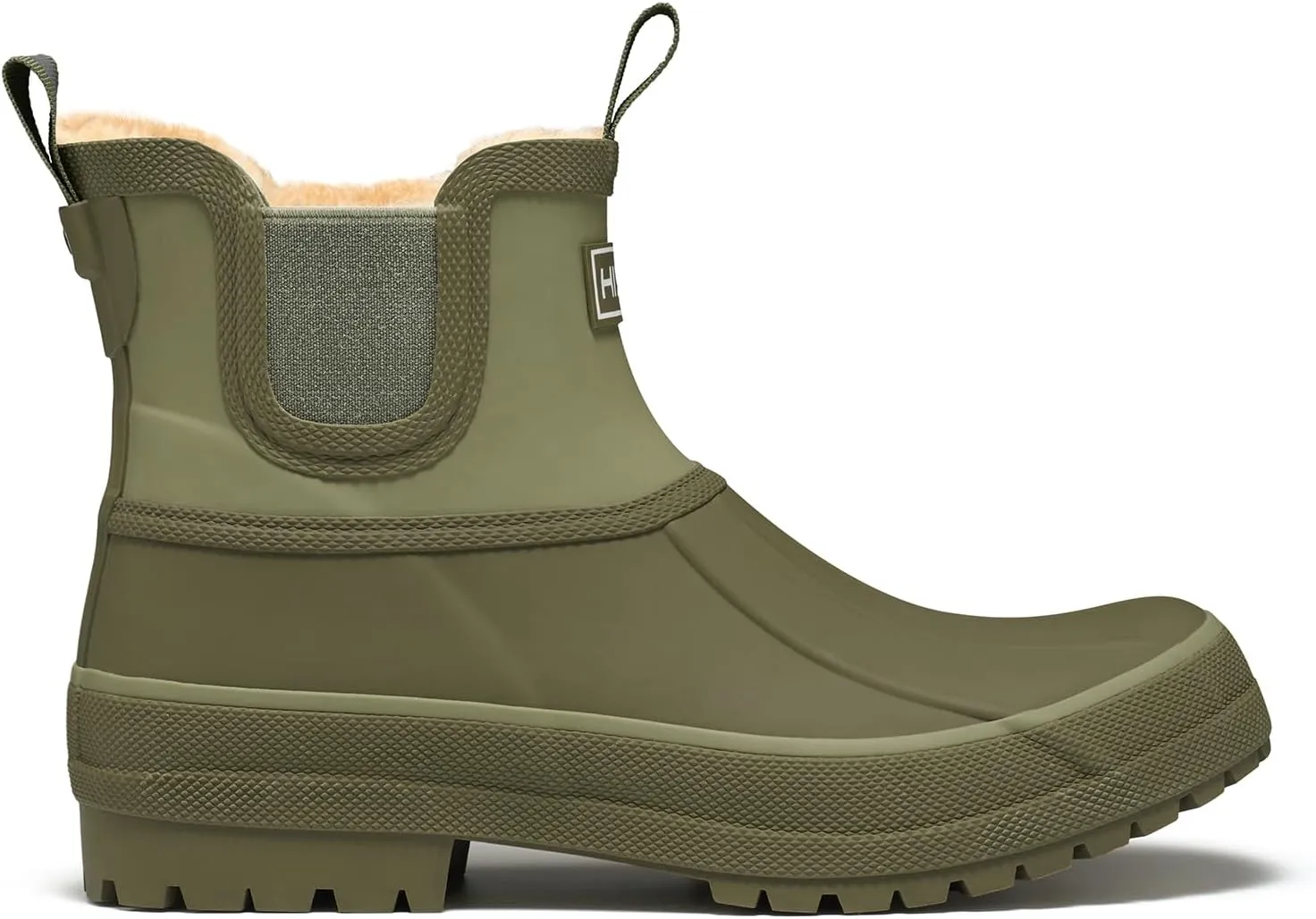 HISEA Women's Saltwater Winter Rain Boots Waterproof Duck Chelsea Lined Outdoor Garden Boot