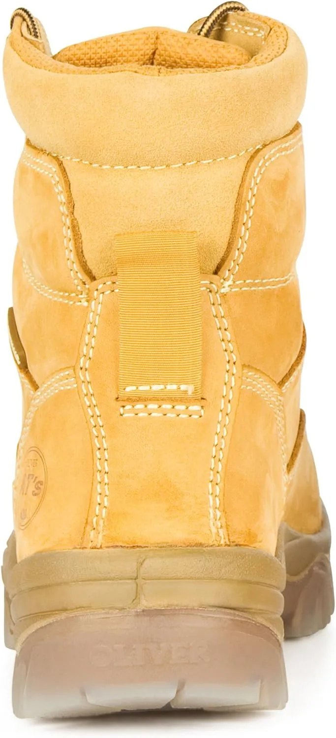 Honeywell Oliver 45 Series 6" Leather Men's Composite Toe Work Boots, Wheat (45633C)