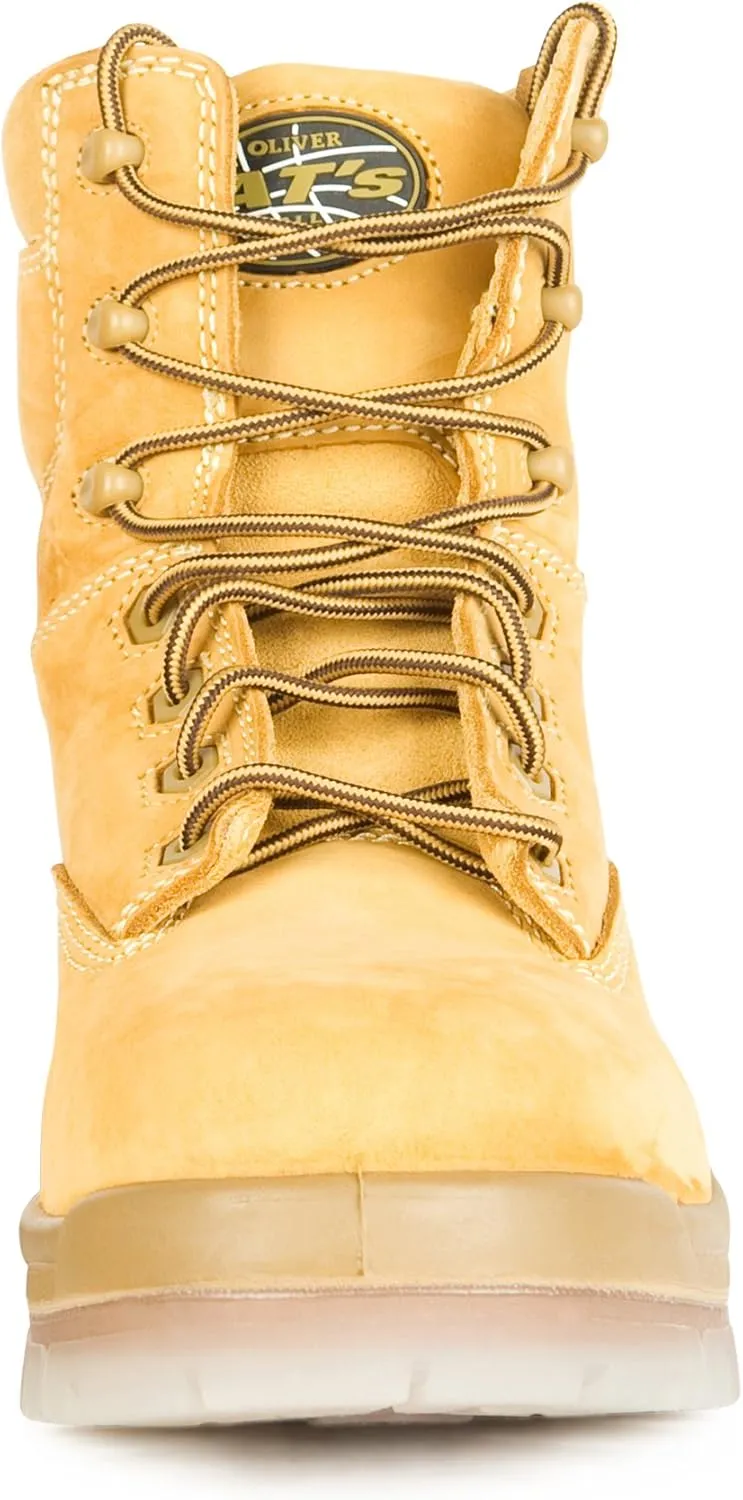 Honeywell Oliver 45 Series 6" Leather Men's Composite Toe Work Boots, Wheat (45633C)