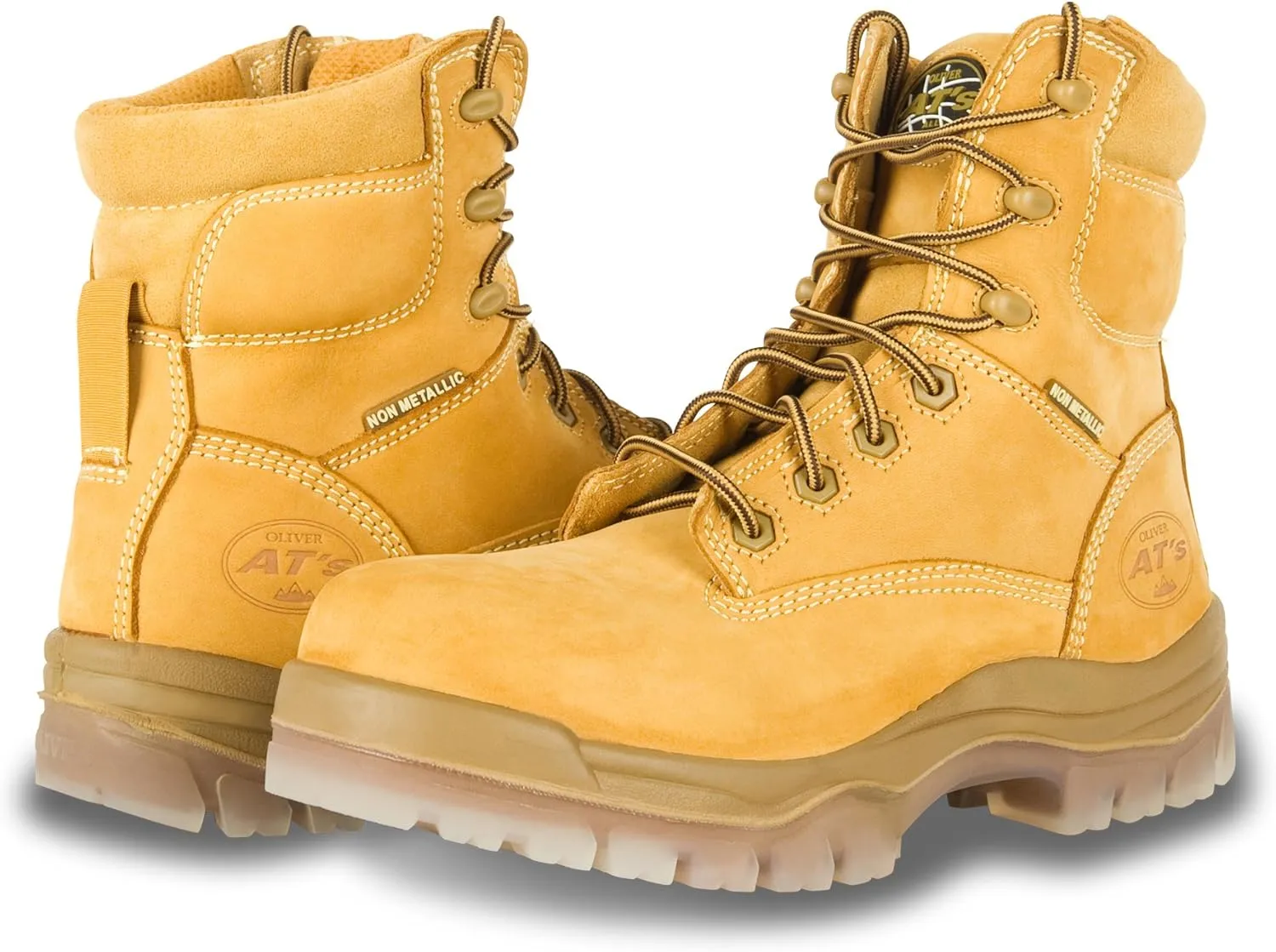 Honeywell Oliver 45 Series 6" Leather Men's Composite Toe Work Boots, Wheat (45633C)