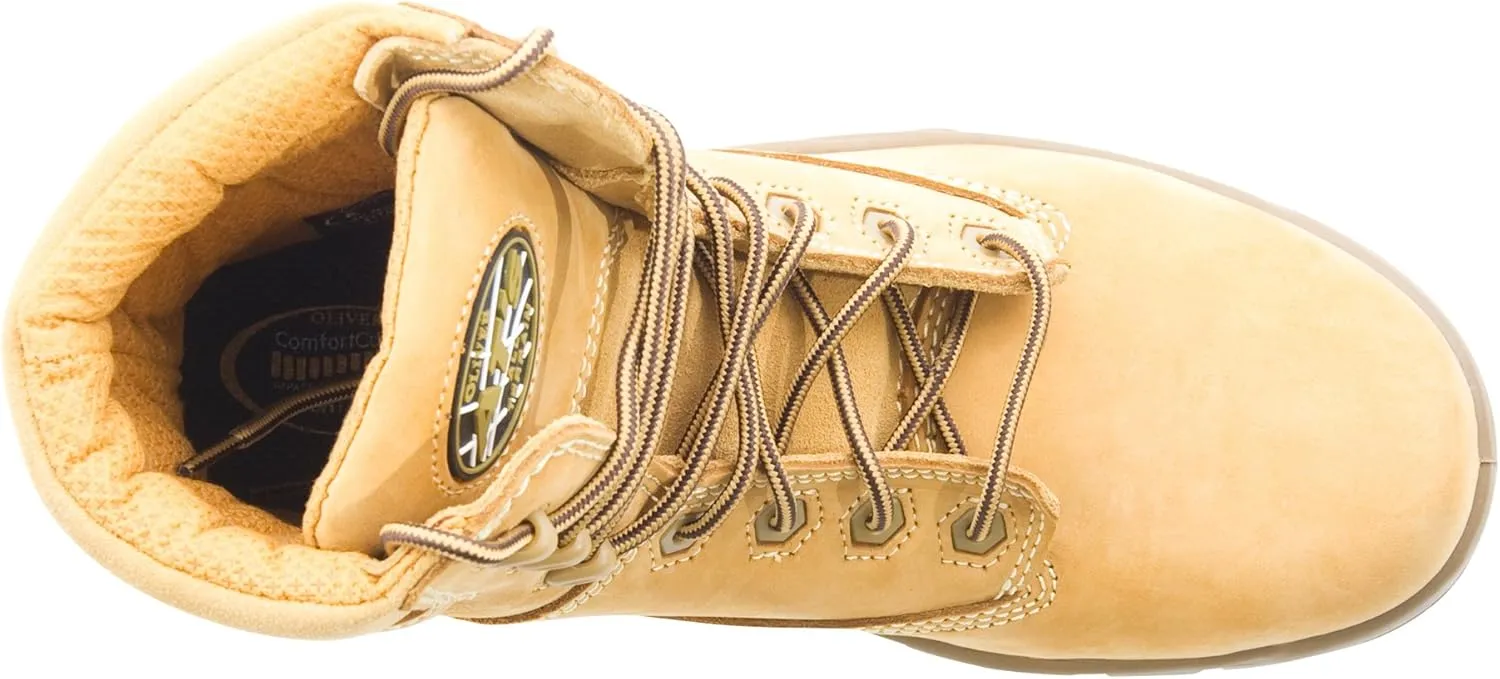 Honeywell Oliver 45 Series 6" Leather Men's Composite Toe Work Boots, Wheat (45633C)