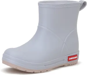 HSBDNZQ Rain Boots for Women, Lightweight Warm Waterproof Rain Boots, Anti-Slipping Garden Boots Soft and Durable, Chelsea Rain Boots with Comfortable Insoles for Outdoor