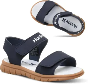 Hurley kids and toddlers Ken Sandals, for Boys and Girls, Kid's Lightweight Open Toe Sandals, Beach Sandals with Adjustable straps, for Outdoors, Water Play and Pool