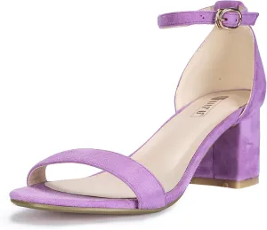 IDIFU Women's Cookie-LO Low Block Heels Chunky Sandals Ankle Strap Wedding Dress Pump Shoes