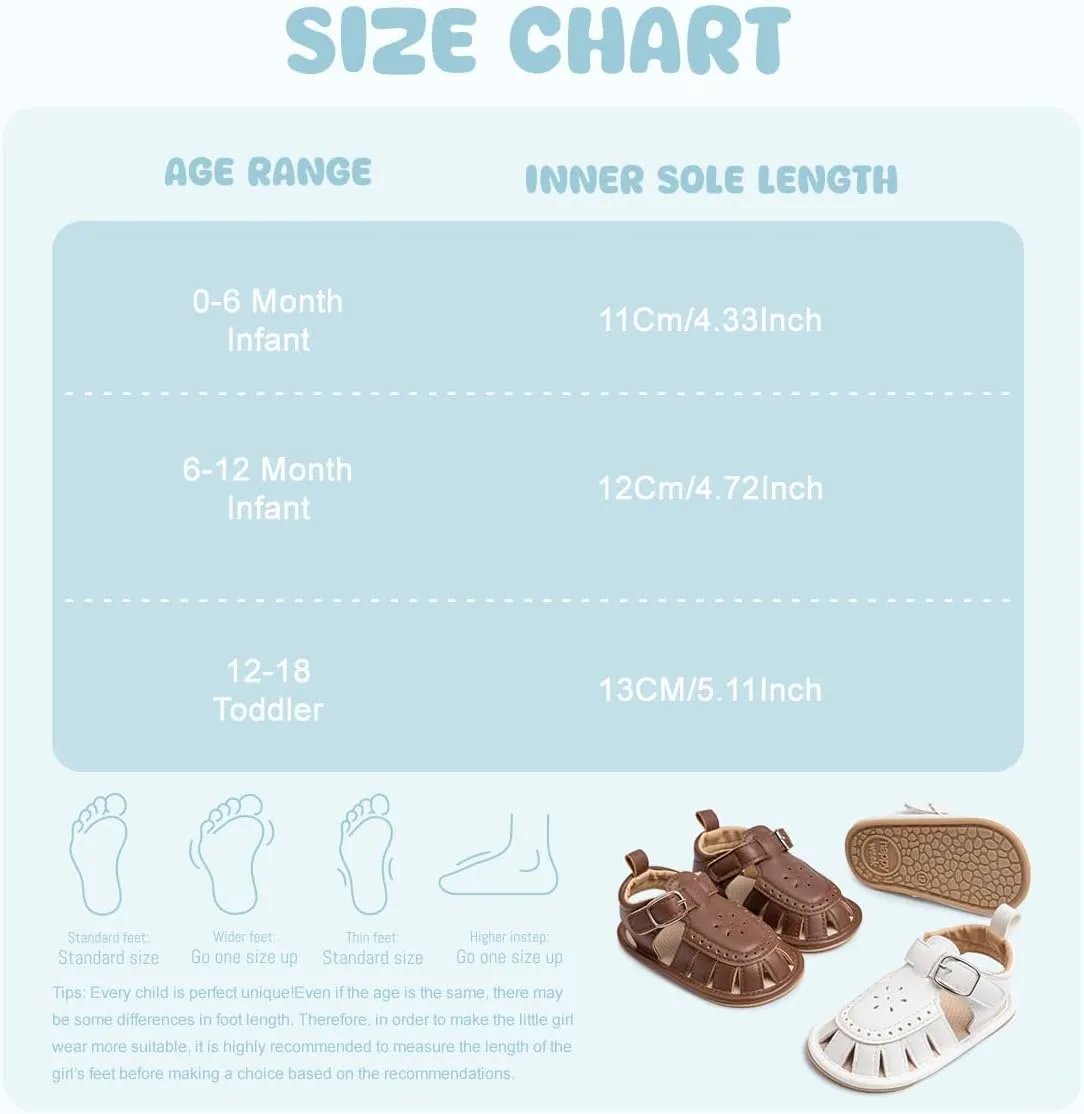 ISINSER Infant Boys Girls Sandals Newborn Closed Toe Summer Outdoor Sandal Baby Nonslip Soft Sole Crib Shoes First Walkers Prewalkers