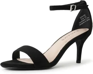 J. Adams Dove Ankle Strap Womens Stiletto For Women Sexy - Open Toe Strappy Heels, Wedding Shoes For Bride, Summer Heels and Bridal Shoes
