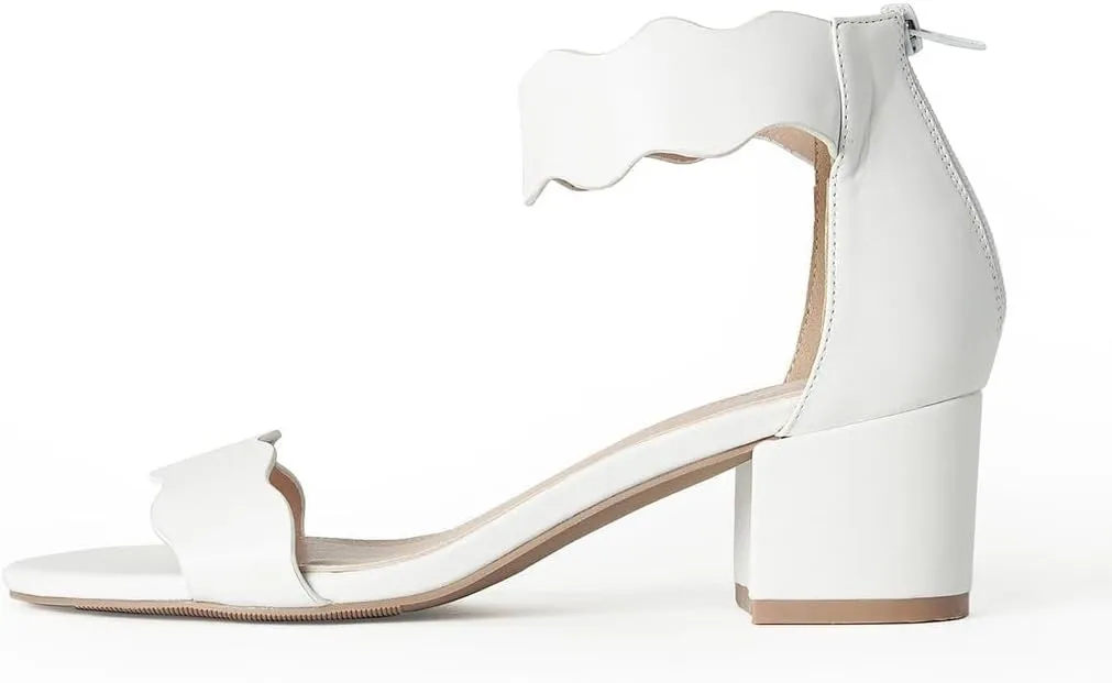 J. Adams Mimi Ankle Strap Kitten Heel Sandal
