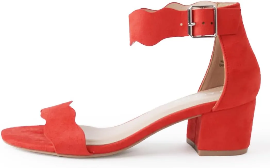 J. Adams Mimi Ankle Strap Kitten Heel Sandal