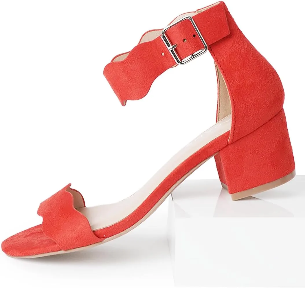 J. Adams Mimi Ankle Strap Kitten Heel Sandal