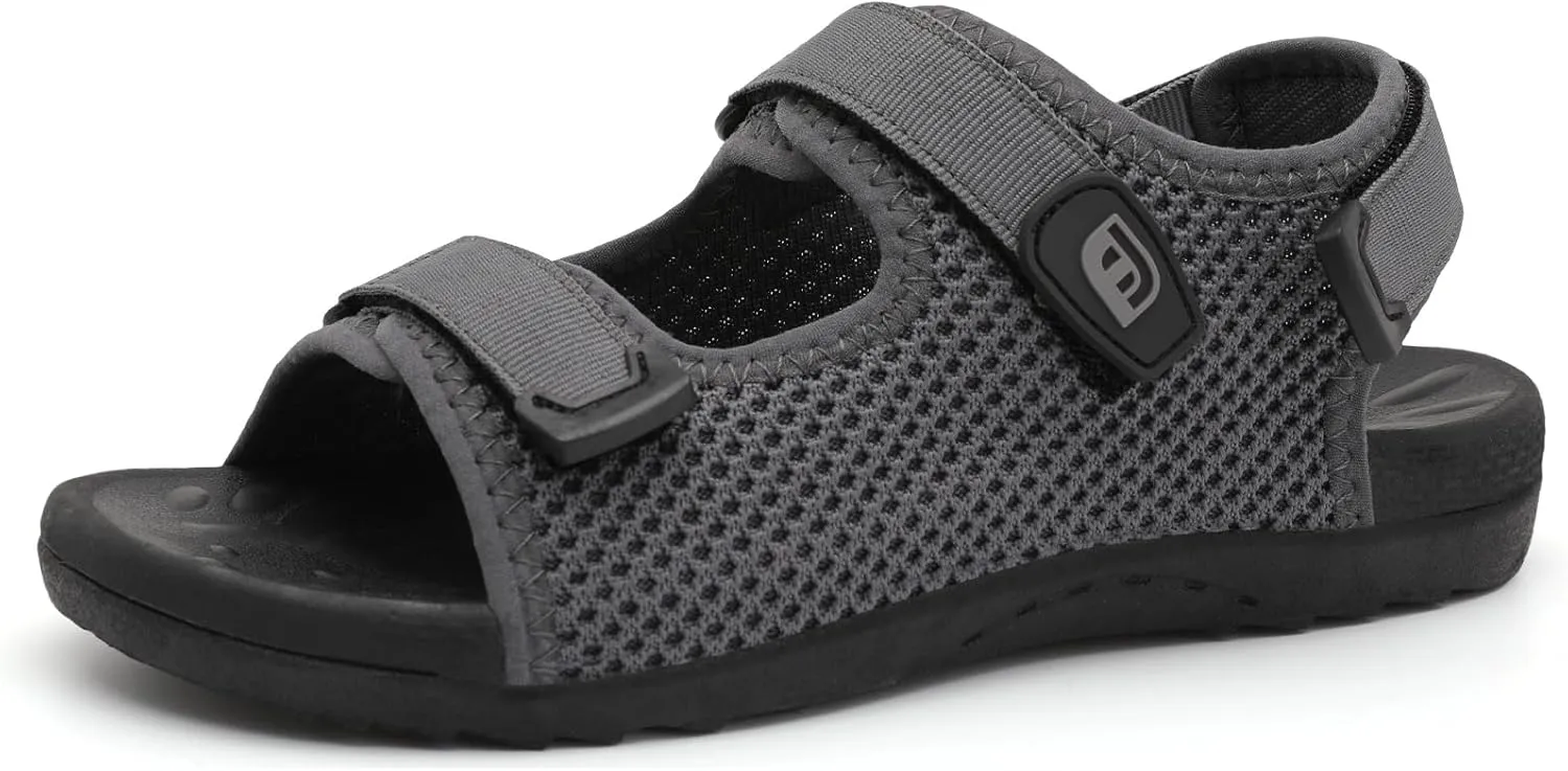 JOINFREE Womens Orthopedic Walking Hiking Sandals Adjustable Open Toe Sports Water Sandals with Plantar Fasciitis Arch Support Thick Athletic Cushion Outdoor Beach Sandals