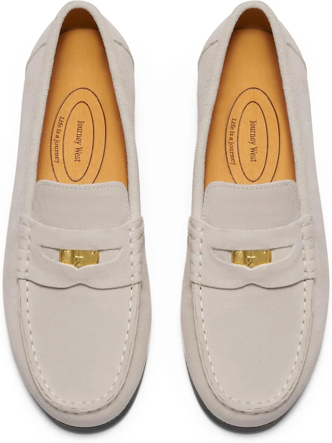 Journey West Suede Tassel Loafer for Women Slip-on Belgian Penny Loafers Shoes for Women in Many Colors